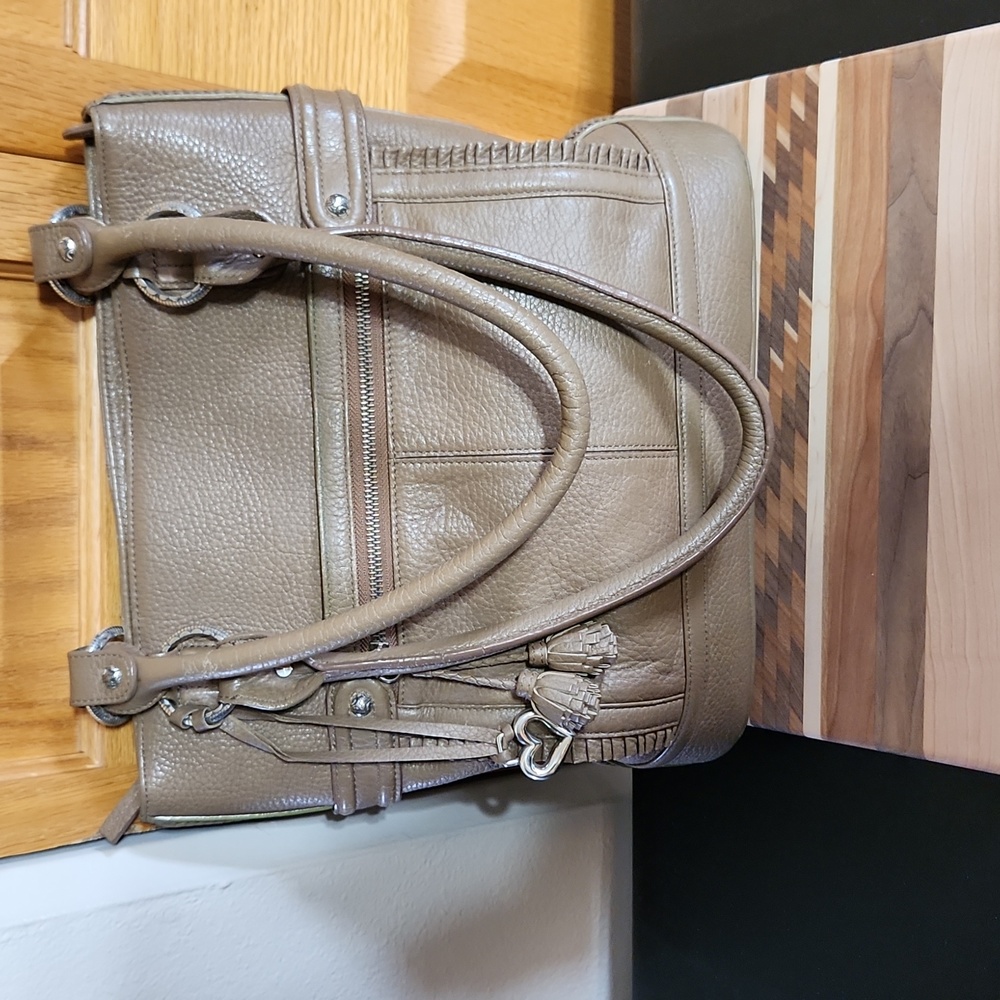 Brighton Taupe Shoulder Bag with Dust Bag
